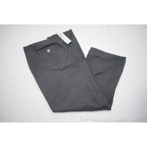 Uniform Advantage Butter-Soft Unisex Drawstring Scrub Pants Gray Pockets XL NEW